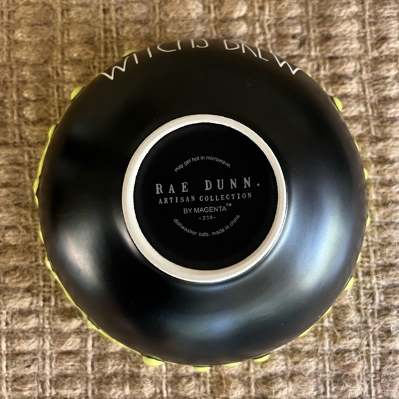 NEW WITCH'S BREW Rae Dunn Black with Green Slime Halloween Bowl - Picture 3 of 3